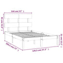 sengeramme 140x190 cm massivt træ