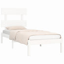 sengeramme 90x200 cm massivt træ hvid