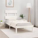 sengeramme 90x200 cm massivt træ hvid