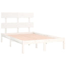 sengeramme 120x200 cm massivt træ hvid