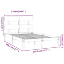 sengeramme 150x200 cm massivt træ