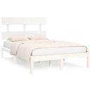 sengeramme 160x200 cm massivt træ hvid
