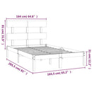 sengeramme 160x200 cm massivt træ hvid