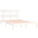 sengestel 180x200 cm Super King massivt fyrretræ hvid