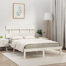 sengeramme 200x200 cm massivt træ hvid