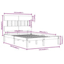 sengeramme 150x200 cm massivt træ