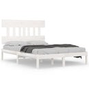 sengeramme 160x200 cm massivt træ hvid