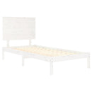 sengeramme 90x190 cm Single massivt træ hvid