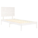 sengeramme uden madras 100x200 cm massivt fyrretræ hvid
