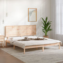 sengeramme uden madras 200x200 cm massivt fyrretræ