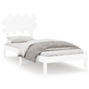 sengeramme 90x190 cm Single massivt træ hvid