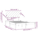 sengeramme 120x190 cm Small Double massivt træ