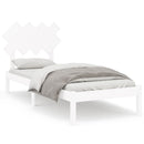 sengeramme 90x200 cm massivt træ hvid