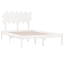 sengeramme 120x200 cm massivt træ hvid