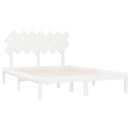 sengeramme 140x200 cm massivt træ hvid