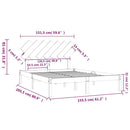 sengeramme 150x200 cm King Size massivt træ