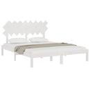 sengeramme 160x200 cm massivt træ hvid