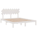 sengeramme 160x200 cm massivt træ hvid