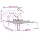 sengeramme 160x200 cm massivt træ hvid