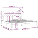sengeramme 200x200 cm massivt træ