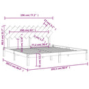 sengeramme 200x200 cm massivt træ hvid