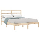 sengeramme 135x190 cm massivt træ