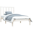 sengeramme 75x190 cm Small Single massivt fyrretræ hvid