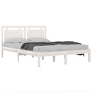 sengeramme 120x200 cm massivt træ hvid