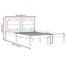 sengeramme 150x200 cm massivt træ