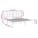 sengeramme 200x200 cm massivt fyrretræ gyldenbrun
