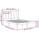 sengeramme uden madras 120x190 cm massivt fyrretræ