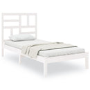 sengeramme 75x190 cm Small Single massivt træ hvid
