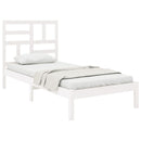 sengeramme 75x190 cm Small Single massivt træ hvid