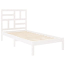 sengeramme 90x190 cm Single massivt træ hvid