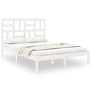 sengeramme 140x190 cm massivt træ hvid
