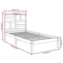 sengeramme 90x200 cm massivt træ