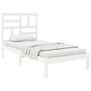 sengeramme 100x200 cm massivt træ hvid