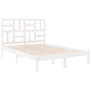 sengeramme 140x200 cm massivt træ hvid