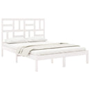 sengeramme 150x200 cm King Size massivt fyrretræ hvid