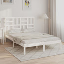 sengeramme 150x200 cm King Size massivt fyrretræ hvid