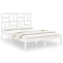 sengeramme 160x200 cm massivt træ hvid