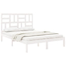 sengeramme 160x200 cm massivt træ hvid