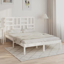 sengeramme 160x200 cm massivt træ hvid