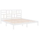 sengestel 180x200 cm Super King massivt fyrretræ hvid