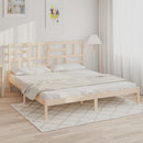 sengeramme uden madras 200x200 cm massivt træ