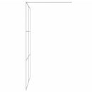 brusevæg 140x195 cm klart sikkerhedsglas sølvfarvet
