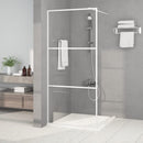 brusevæg 90x195 cm klart sikkerhedsglas hvid