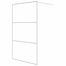 brusevæg 115x195 cm klart sikkerhedsglas hvid