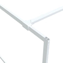 brusevæg 140x195 cm klart sikkerhedsglas hvid