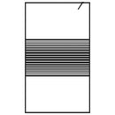 brusevæg 115x195 cm klart sikkerhedsglas sort